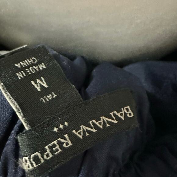 Banana Republic Halter Satin Maxi Dress Navy Medium NWT Sz M-Tall - Picture 7 of 8